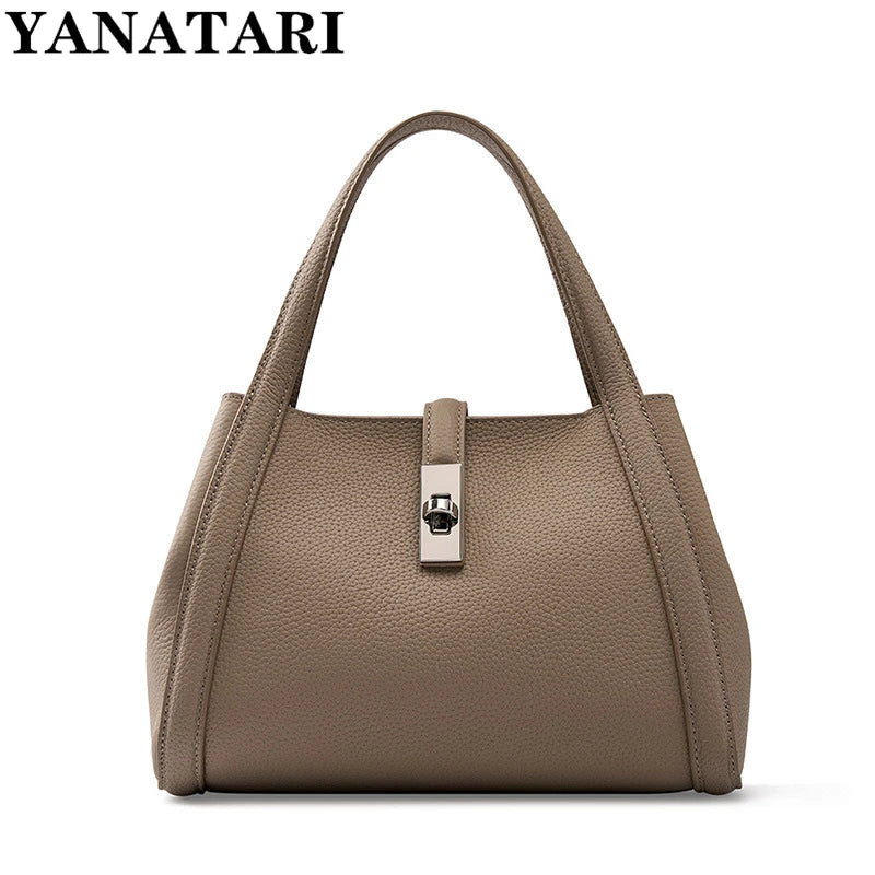 New Genuine Leather Handheld Crossbody Bag with Large Capacity Soft Leather Cowhide Shoulder bag 2023 tote bags for women Luxury